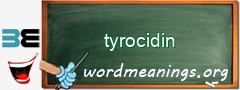 WordMeaning blackboard for tyrocidin